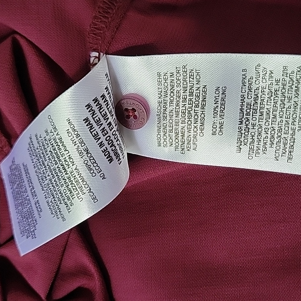 Columbia Omni Shade Womens Long Sleeve Button Down Top Sz M Purple - Picture 5 of 5